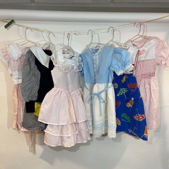 6-VTG Isabella Nannette Polly Flinders Girls Size 5 Dress Lot 60s 80s 90s - Picture 14 of 14